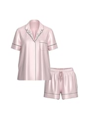 Victoria's Secret Angel Pink With Embroidery Satin Short Pyjama Set - Image 3 of 3