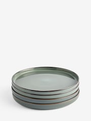 Set of 4 Green Dalton Dinner Plates - Image 4 of 4