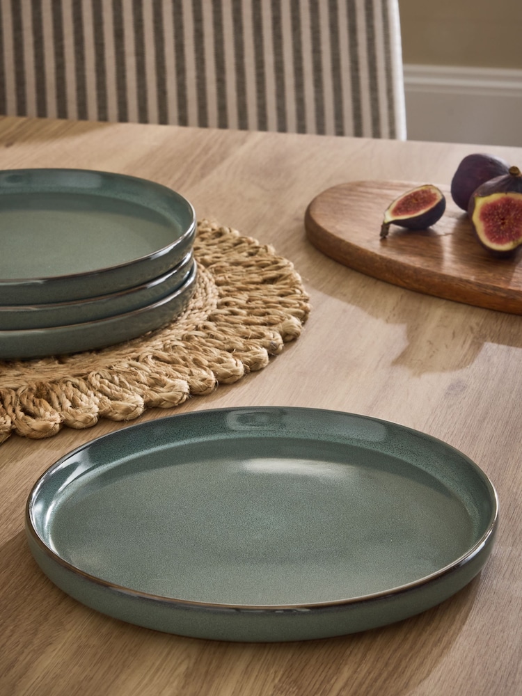 Set of 4 Green Dalton Side Plates - Image 2 of 4 Set of 4 Green Dalton Side Plates - Image 2 of 4
