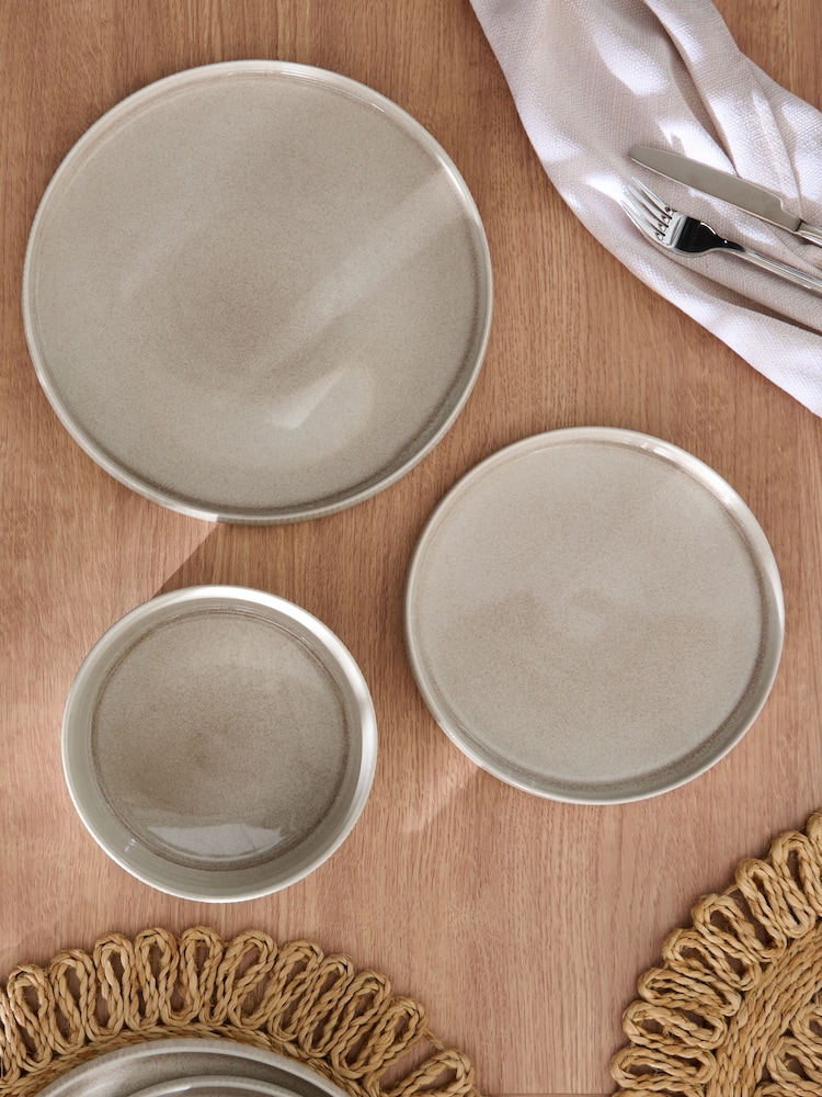 12 Piece Natural Stamford Dinner Set - Image 2 of 4 12 Piece Natural Stamford Dinner Set - Image 2 of 4