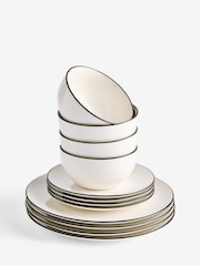 Vajilla de 12 piezas con borde - Imagen 4 de 4