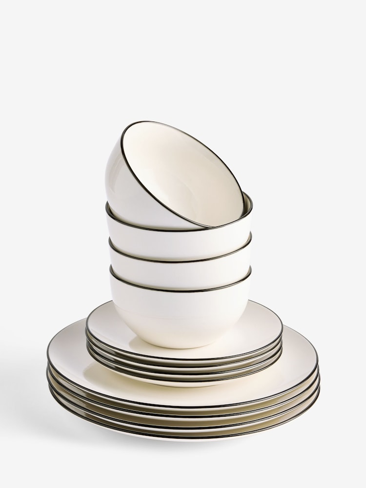 Vajilla de 12 piezas con borde - Imagen 4 de 4