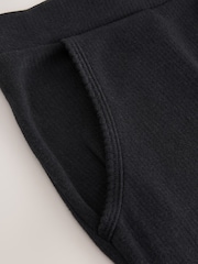 Black ThermoGen Maximum Warmth Rib Joggers - Image 3 of 3