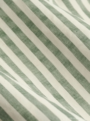 Yard Forest Hebden Striped Cotton Lined Eyelet Curtains Pair - Image 5 of 5
