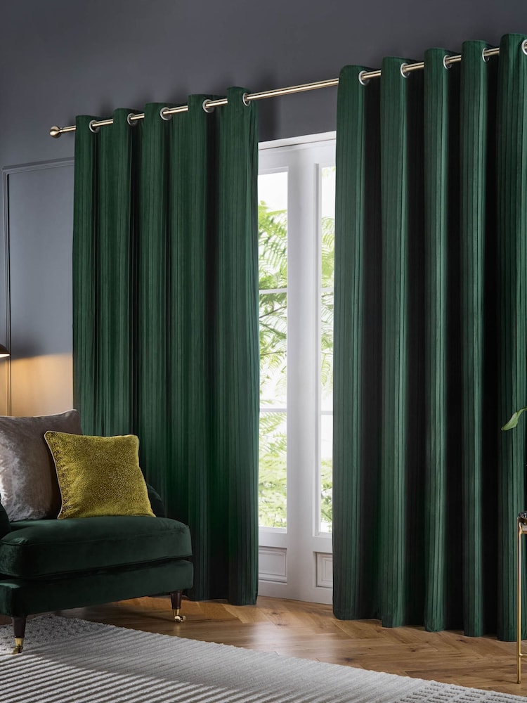 Затемняющая пара для комнаты с люверсами Paoletti Corinthian Velvet - Изображение 2 из 6 Затемняющая пара для комнаты с люверсами Paoletti Corinthian Velvet - Изображение 2 из 6