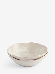 Set of 2 Hand Painted Floral Pasta Bowls - صورة 1 من 1