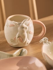 3 Piece Natural Easter Bunny Childrens Dining Set - Image 3 of 4