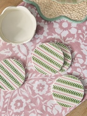 Set of 4 Pattern Ceramic Coasters - תמונה 2 מתוך 3