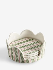 Set of 4 Pattern Ceramic Coasters - תמונה 3 מתוך 3