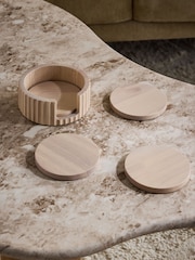 طقم 4 قطع من حامل وقواعد كوب خشبية Stamford - صورة 2 من 3