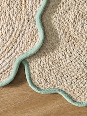 Set of 4 Scallop Rattan Placemats - Bild 2 von 3