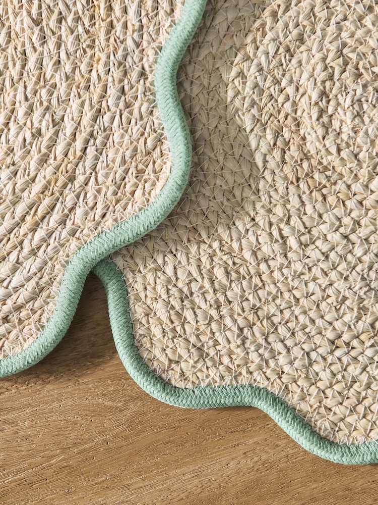 Set of 4 Scallop Rattan Placemats - Bild 2 von 3