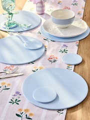 Komplet 4 reverzibilnih placematov in podstavkov iz umetnega usnja - Slika 1 iz 4