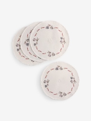Set of 4 Natural Easter Bunny Rabbit Pom Placemats - Image 3 of 3