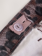Chocolate Leopard Wide Leg Jeans (3-16yrs) - Image 9 of 9
