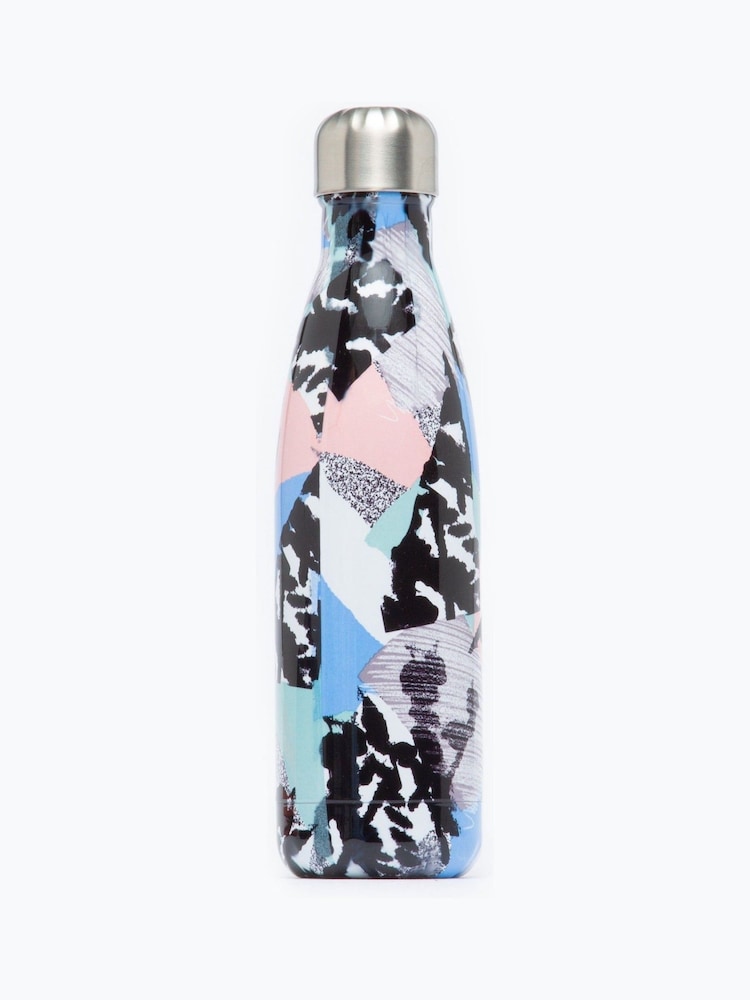 Hype. Blue Pastel Abstract Metal Water Bottle - Image 2 of 4 Hype. Blue Pastel Abstract Metal Water Bottle - Image 2 of 4