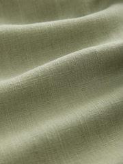Black/Sage Green Tie Waist Barrel Leg Linen Blend Trousers 2 Pack - Image 9 of 9