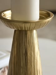 Gold Metal Evie Candle Holder Pillar - Image 4 of 6