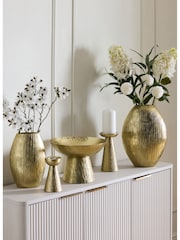 Gold Metal Evie Candle Holder Pillar - Image 5 of 6