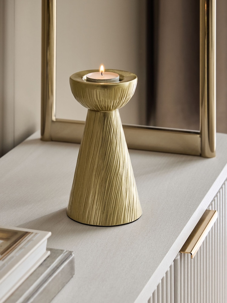 Gold Metal Evie Candle Holder Tealight - Image 1 of 3