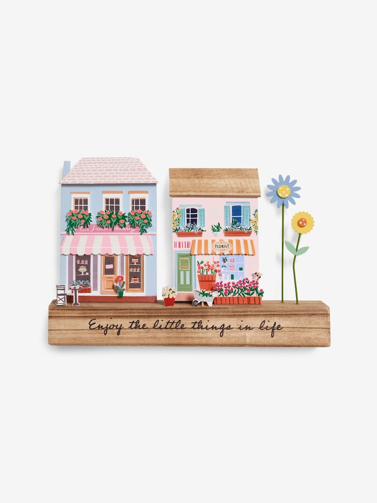 Multicolour Wooden Spring House Scene Ornament - Image 2 of 4 Multicolour Wooden Spring House Scene Ornament - Image 2 of 4