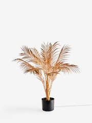 Gold Artificial Light Up Palm Plant - Image 4 of 4