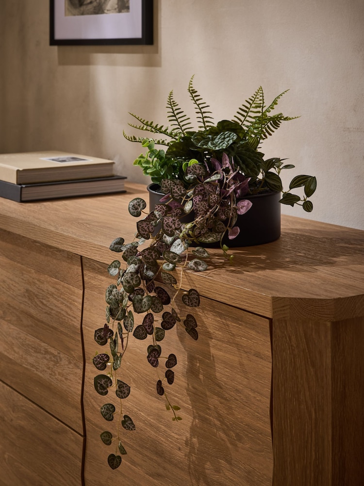 Green Artificial Plants in Black Bronx Metal Planter - Image 1 of 3 Green Artificial Plants in Black Bronx Metal Planter - Image 1 of 3