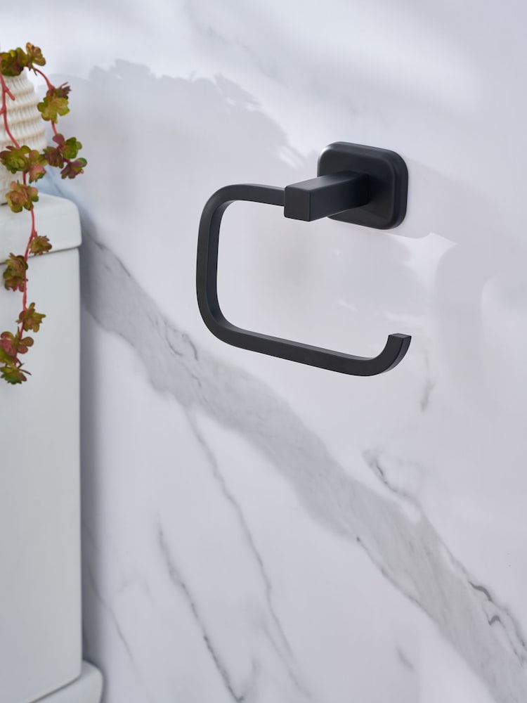 Black Garda Toilet Roll Holder - Image 2 of 4 Black Garda Toilet Roll Holder - Image 2 of 4