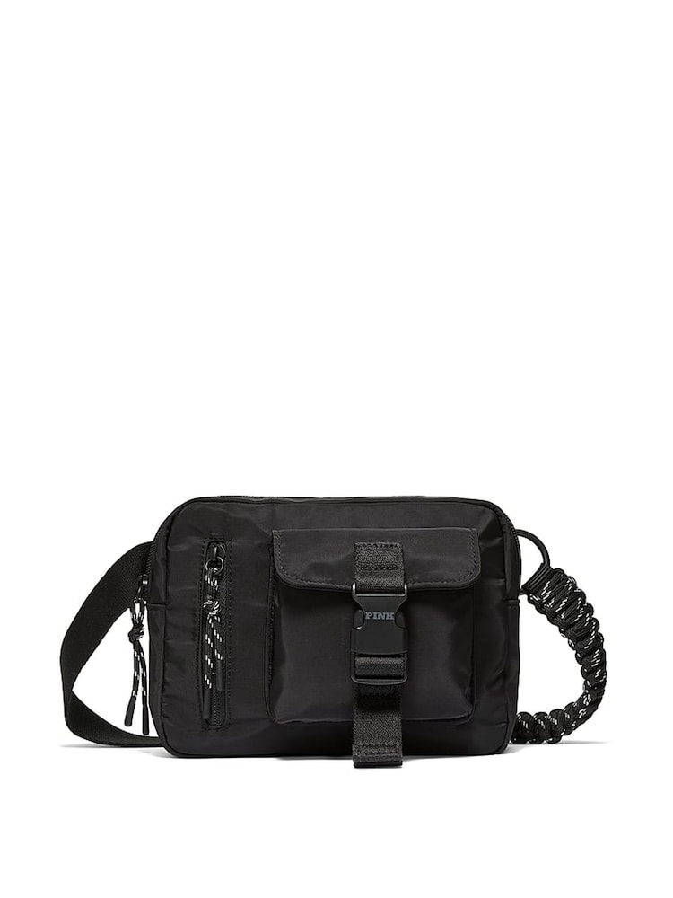 Victoria's Secret PINK Black Cargo Belt Bag - Image 1 of 4