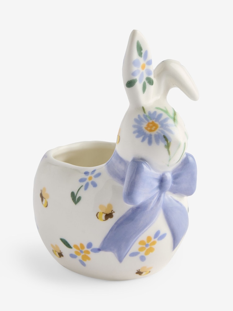 Multicolour Floral Ceramic Bunny Ring Holder - Image 3 of 3 Multicolour Floral Ceramic Bunny Ring Holder - Image 3 of 3