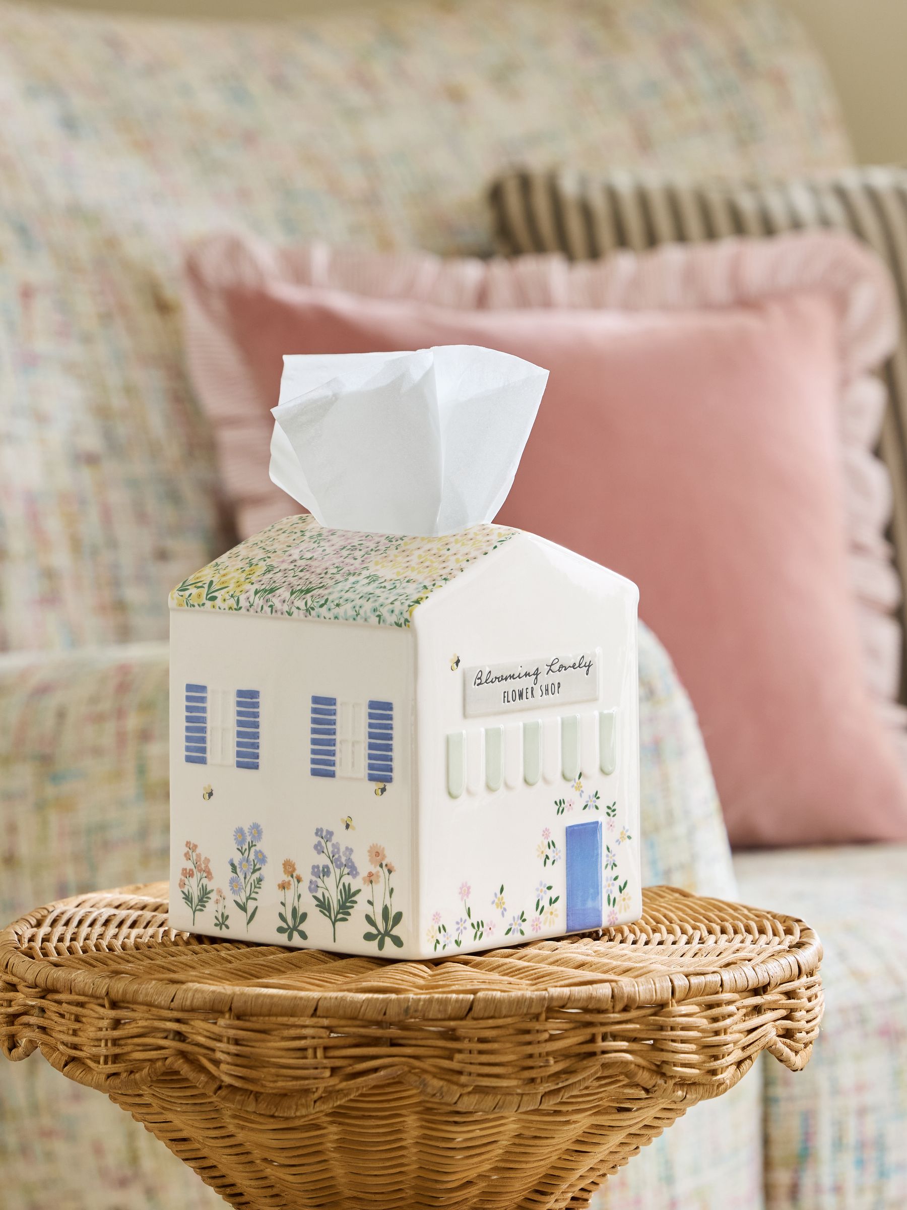 NEXT Flower Shop Tissue Box Cover