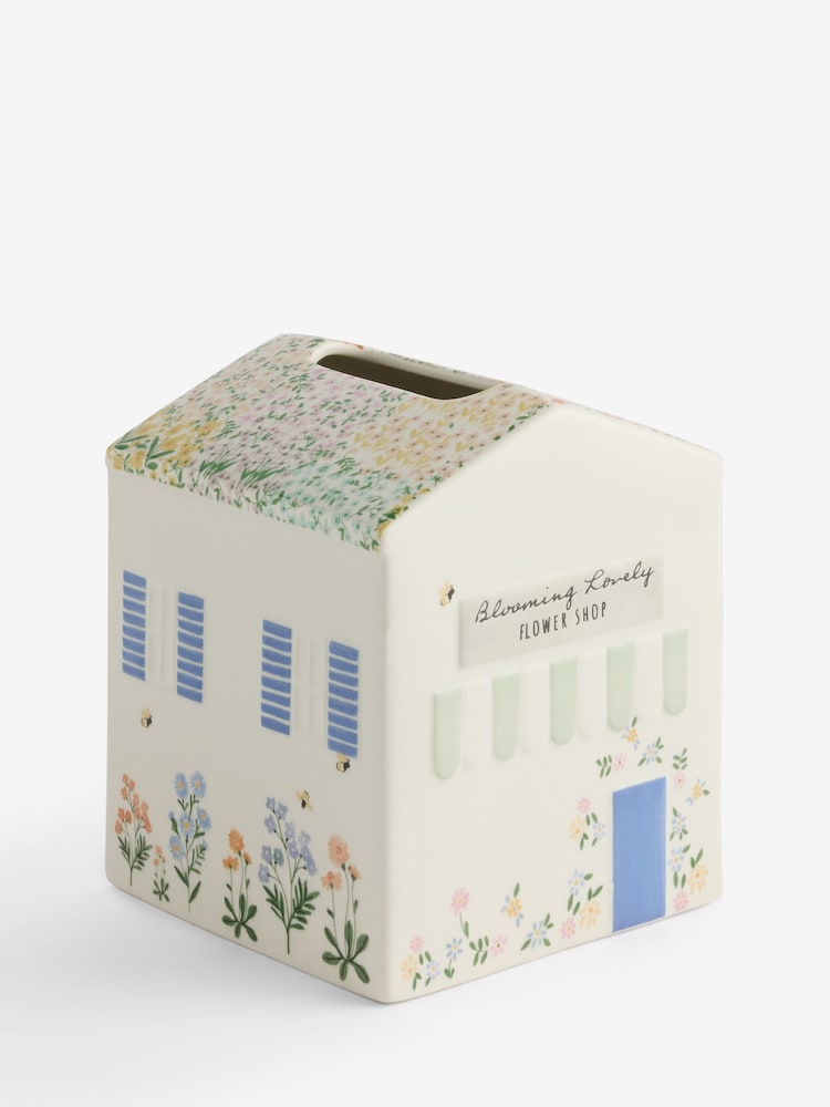 Maisie Flower Shop Ceramic Tissue Box Cover - Image 4 of 4