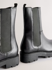 Black Leather Forever Comfort® Chunky Chelsea Boots - Image 5 of 5
