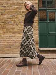 Burgundy Red Leather Forever Comfort® Lace-Up Ankle Boots - Image 6 of 6