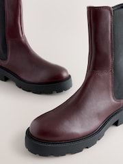Couro vermelho bordô - Botas Chelsea Chunky Forever Comfort® - Imagem 4 de 5