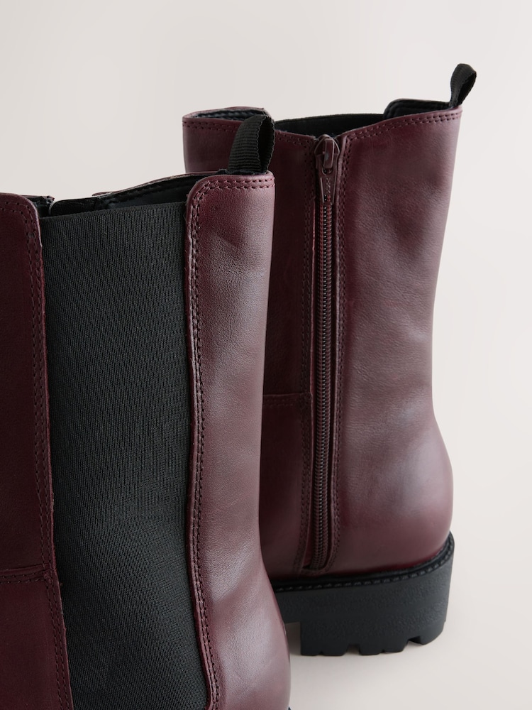Burgunderrot, Leder - Forever Comfort® Chelsea-Stiefel mit dicker Sohle - Bild 8 von 8 Burgunderrot, Leder - Forever Comfort® Chelsea-Stiefel mit dicker Sohle - Bild 8 von 8
