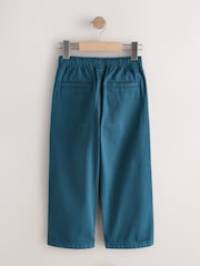 Navy Wide Fit Pull On Twill Jeans (3-16yrs) - Image 6 of 8