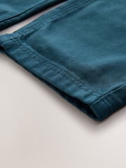 Navy Wide Fit Pull On Twill Jeans (3-16yrs) - Image 8 of 8