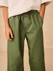 Khaki Green Wide Fit Pull On Twill Jeans (3-16yrs) - Image 4 of 8