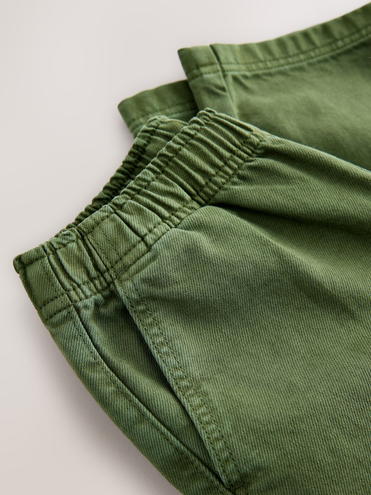 Khaki Green Wide Fit Pull On Twill Jeans (3-16yrs) - Image 8 of 8