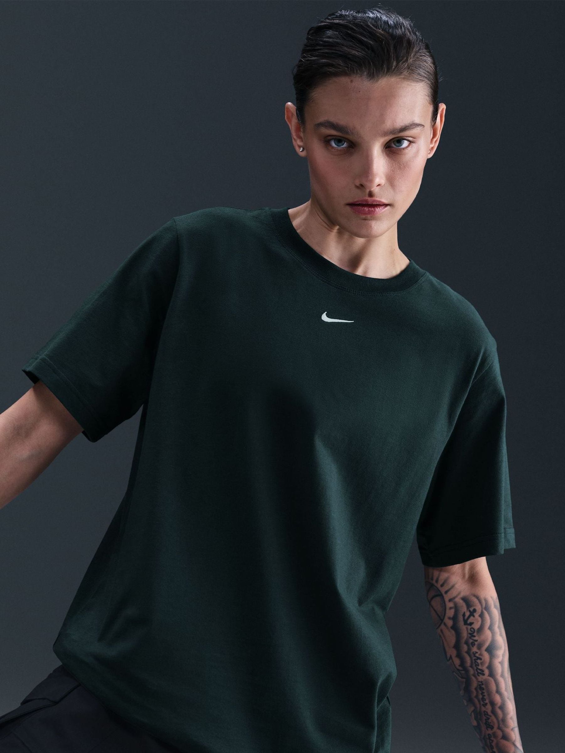 green black nike shirt