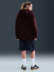 Nike Red Oversized Sportswear Phoenix Fleece Full Zip Hoodie - Image 3 of 5