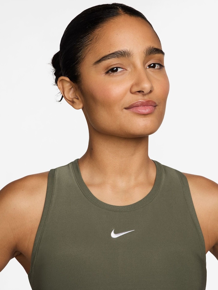 Nike Olive Green Victory Dri-FIT Tank Top - Image 3 of 3 Nike Olive Green Victory Dri-FIT Tank Top - Image 3 of 3
