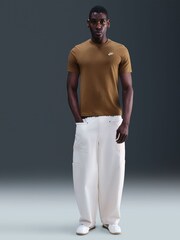 Nike Mosswood Brown Club T-Shirt - Image 1 of 5