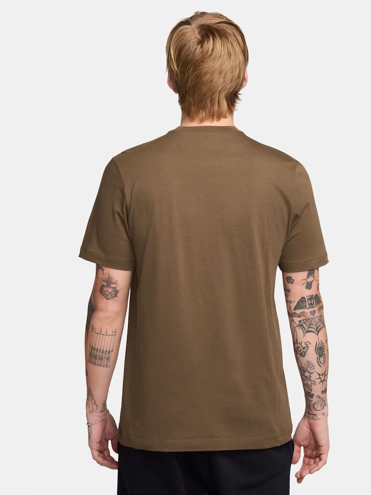 Nike Mosswood Brown Club T-Shirt - Image 2 of 3