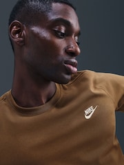Nike Mosswood Brown Club T-Shirt - Image 5 of 5