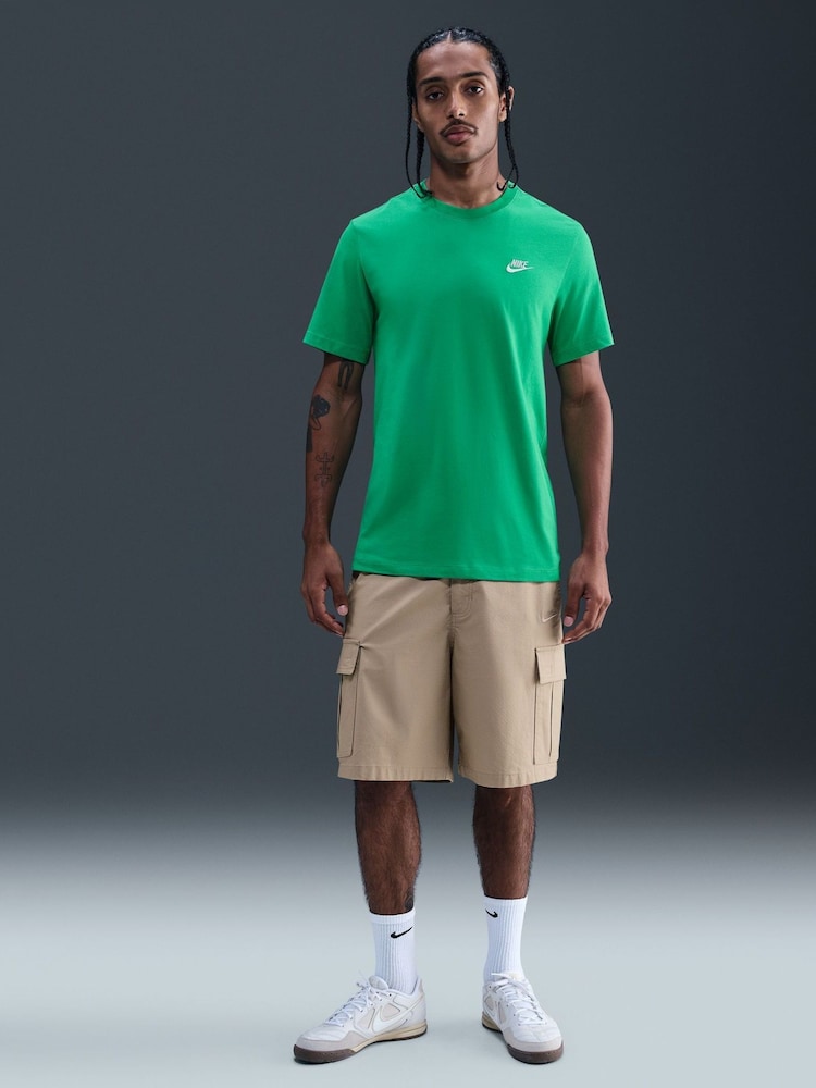 Nike Green Club T-Shirt - Image 1 of 5 Nike Green Club T-Shirt - Image 1 of 5