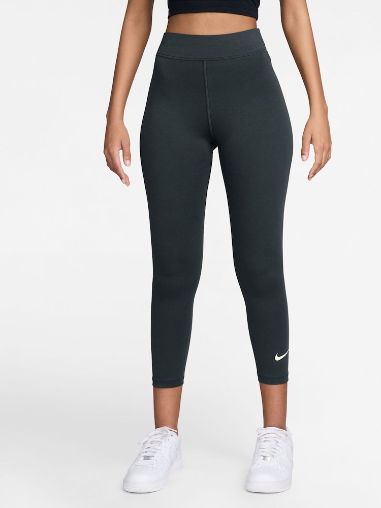 Nike Green Sportswear Classic High Waisted 7/8 Leggings - Image 1 of 3 Nike Green Sportswear Classic High Waisted 7/8 Leggings - Image 1 of 3