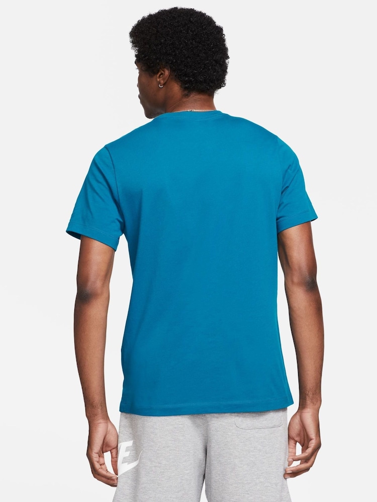 Nike Abyss Blue Club T-Shirt - Image 2 of 10 Nike Abyss Blue Club T-Shirt - Image 2 of 10