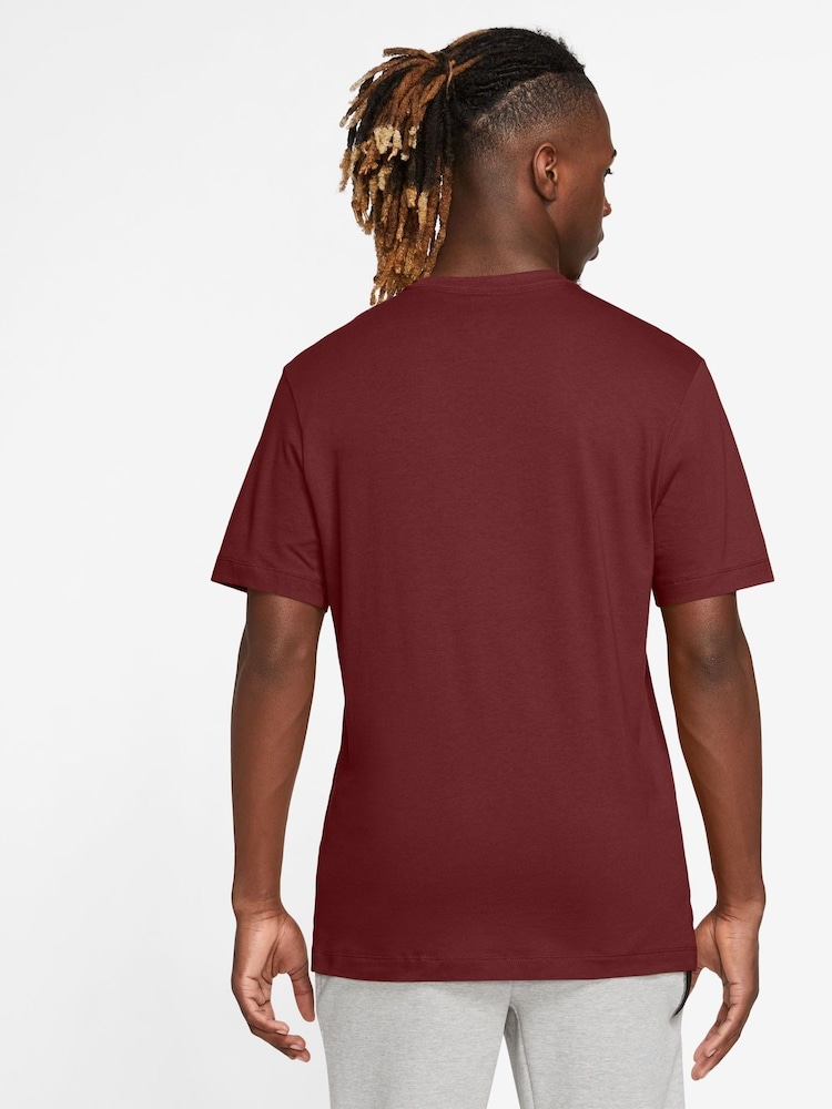 Nike Red Club T-Shirt - Image 1 of 3 Nike Red Club T-Shirt - Image 1 of 3